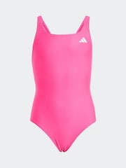 adidas Pink V-back Swimsuit Kids - Image 1 of 5