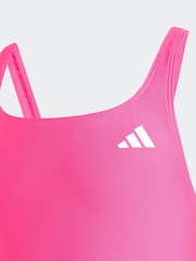 adidas Pink V-back Swimsuit Kids - Image 3 of 5