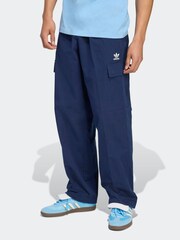 adidas Originals Blue Trefoil Essentials Woven Joggers - Image 1 of 6
