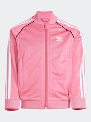 adidas Originals Pink Little Kids Adicolor SST Tracksuit - Image 7 of 8