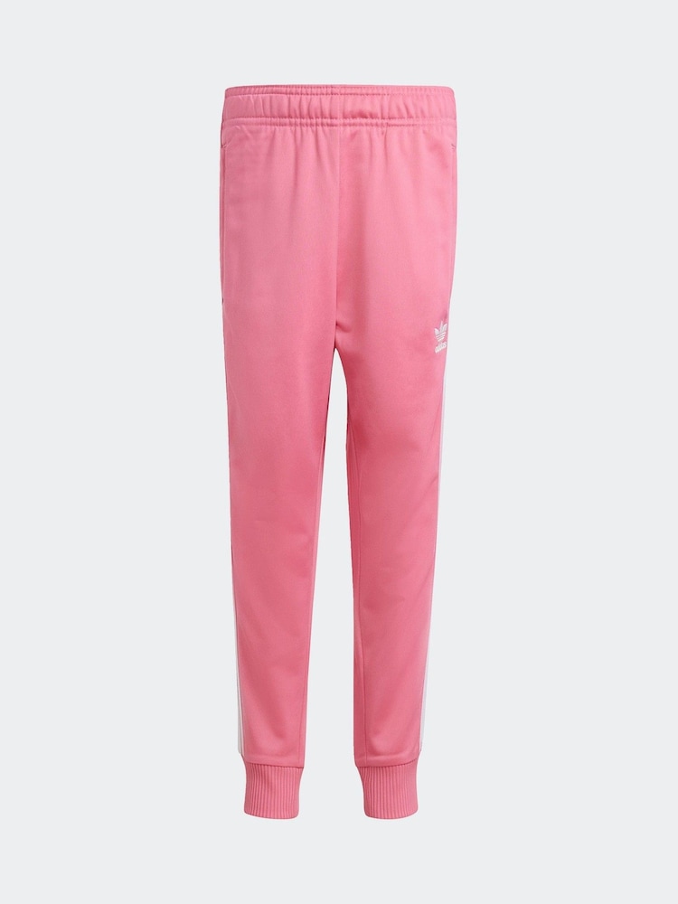 adidas Originals Pink Little Kids Adicolor SST Tracksuit - Image 8 of 8