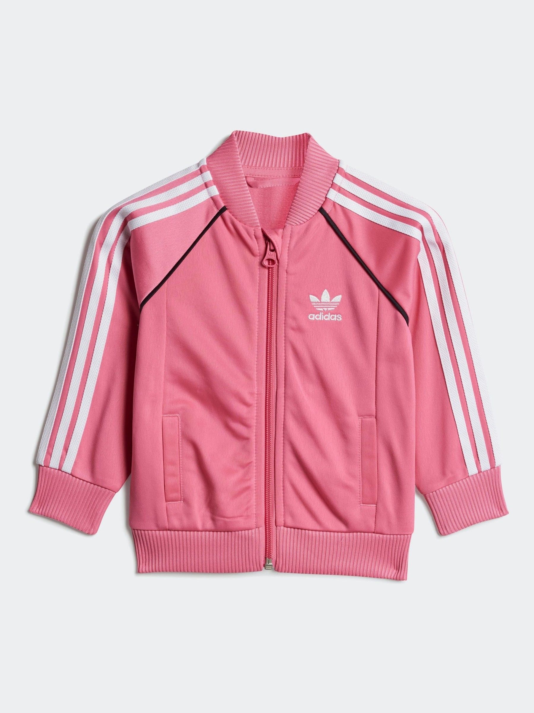 Buy adidas Originals Pink Adicolor SST Infant Kids Tracksuit from