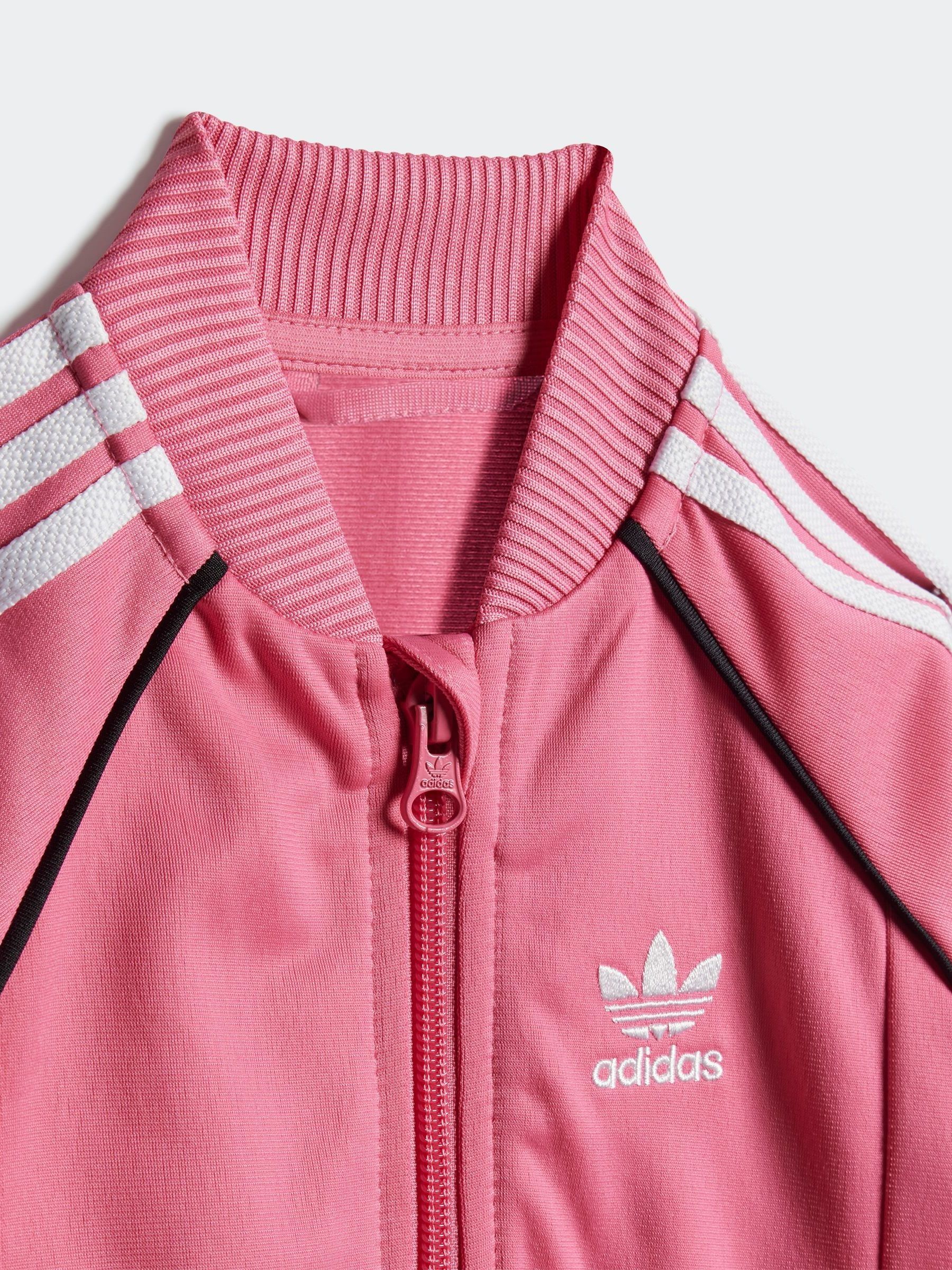Buy adidas Originals Pink Adicolor SST Infant Kids Tracksuit from