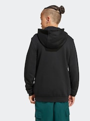 adidas Originals Black Full-Zip Hoodie Kids - Image 2 of 6