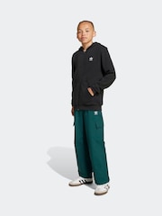 adidas Originals Black Full-Zip Hoodie Kids - Image 3 of 6