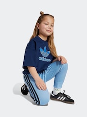 adidas Originals Blue Trefoil T-Shirt Little Kids - Image 4 of 6