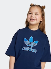 adidas Originals Blue Trefoil T-Shirt Little Kids - Image 5 of 6