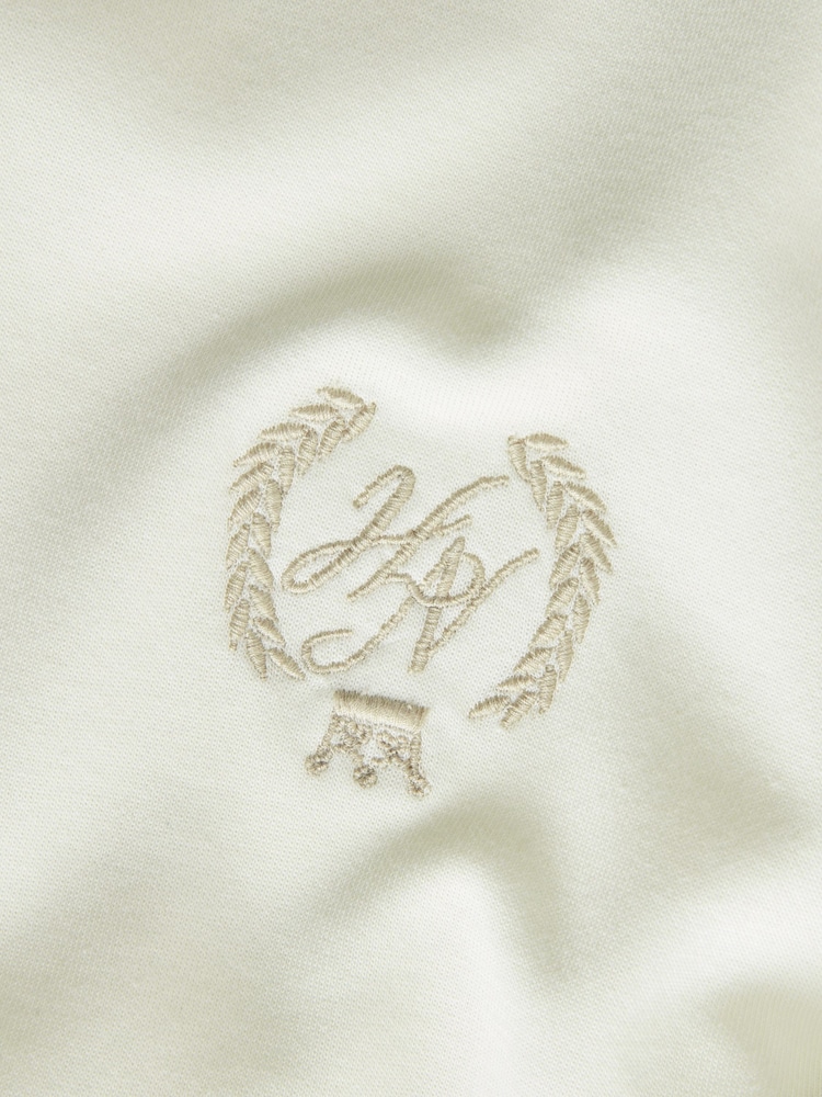Ecru EDIT Baseball Style Button Through T-Shirt - Image 9 of 9