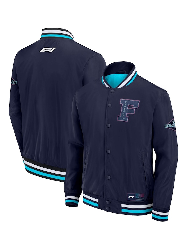 Fanatics Blue F1 Formula 1 Neon Nights Sateen Jacket - Image 1 of 3