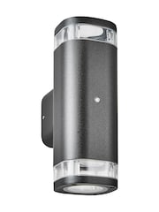 BHS Black Eos 2lt Up and Down Outdoor Wall Light with Photocell IP54 - Image 4 of 7