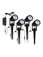 BHS Black Lapin 4 x 3w LED Garden Spike Outdoor Light - Image 3 of 5