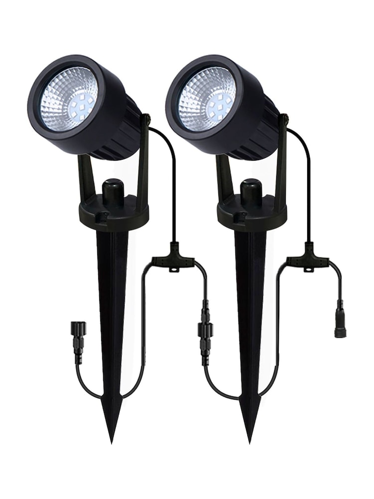 BHS Black Lapin 4 x 3w LED Garden Spike Outdoor Light - Image 5 of 5