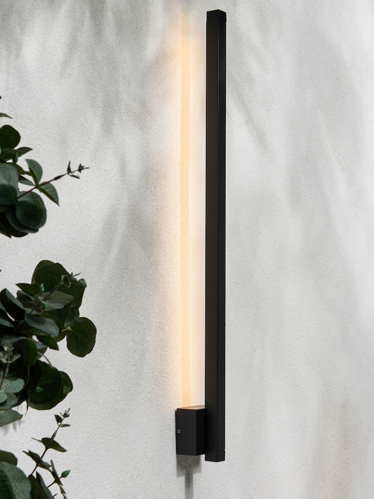 BHS Black Bardi 9w LED Linear Outdoor Wall Light - Image 1 of 6