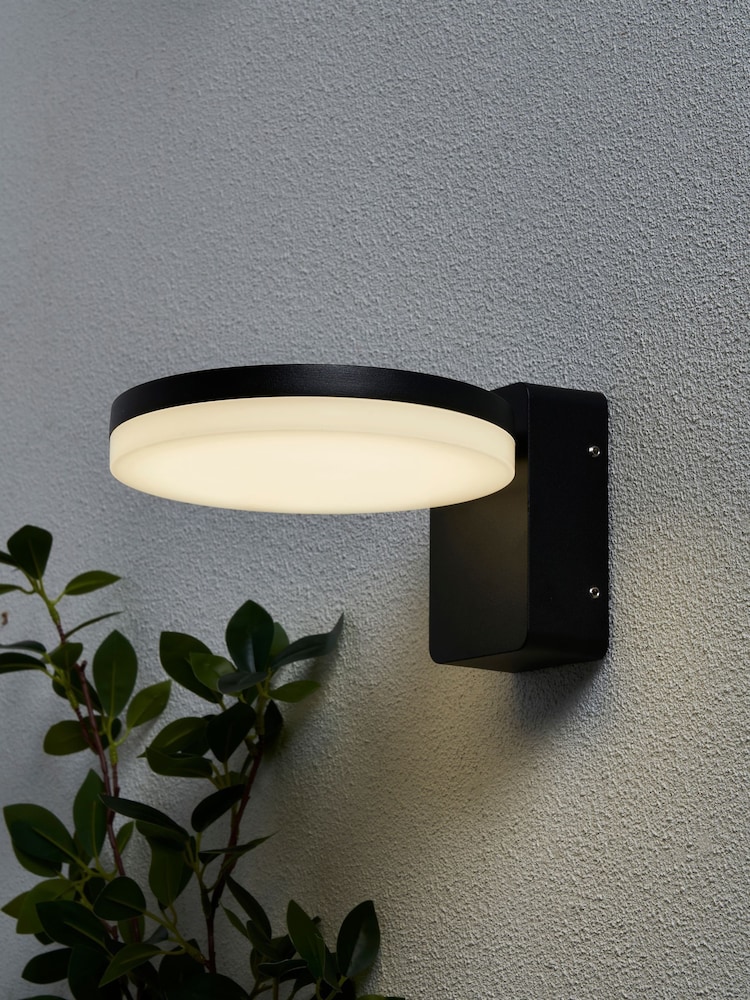 BHS Black Corte 12w LED Outdoor Wall Light IP65 - Image 1 of 6