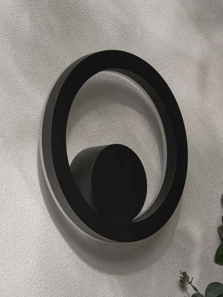 BHS Black Eclipse 12w LED Outdoor Wall Light - Image 2 of 7