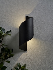 BHS Black Bude 10w LED Coil Outdoor Wall Light - Image 1 of 7