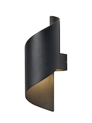 BHS Black Bude 10w LED Coil Outdoor Wall Light - Image 5 of 7