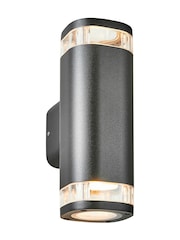 BHS Black Eos 2lt Up and Down Outdoor Wall Light GU10 IP54 - Image 2 of 6
