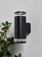 BHS Black Eos 2lt Up and Down Outdoor Wall Light GU10 IP54 - Image 4 of 6