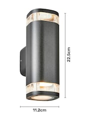 BHS Black Eos 2lt Up and Down Outdoor Wall Light GU10 IP54 - Image 6 of 6