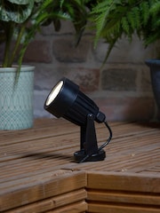 BHS Grey Beata 2lt Round Outdoor Up/Downlight DCAPC - Image 2 of 4