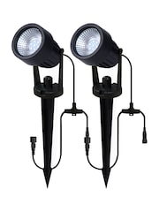 BHS Grey Beata 2lt Round Outdoor Up/Downlight DCAPC - Image 3 of 4