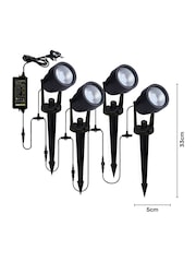 BHS Grey Beata 2lt Round Outdoor Up/Downlight DCAPC - Image 4 of 4