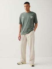 Green Basketball Graphic 100% Cotton T-Shirt - Image 2 of 7