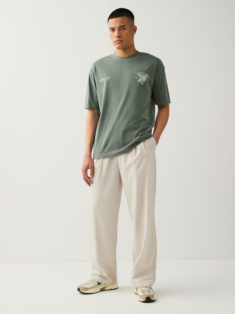 Green Basketball Graphic 100% Cotton T-Shirt - Image 2 of 7
