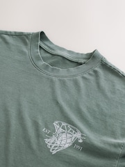 Green Basketball Graphic 100% Cotton T-Shirt - Image 6 of 7