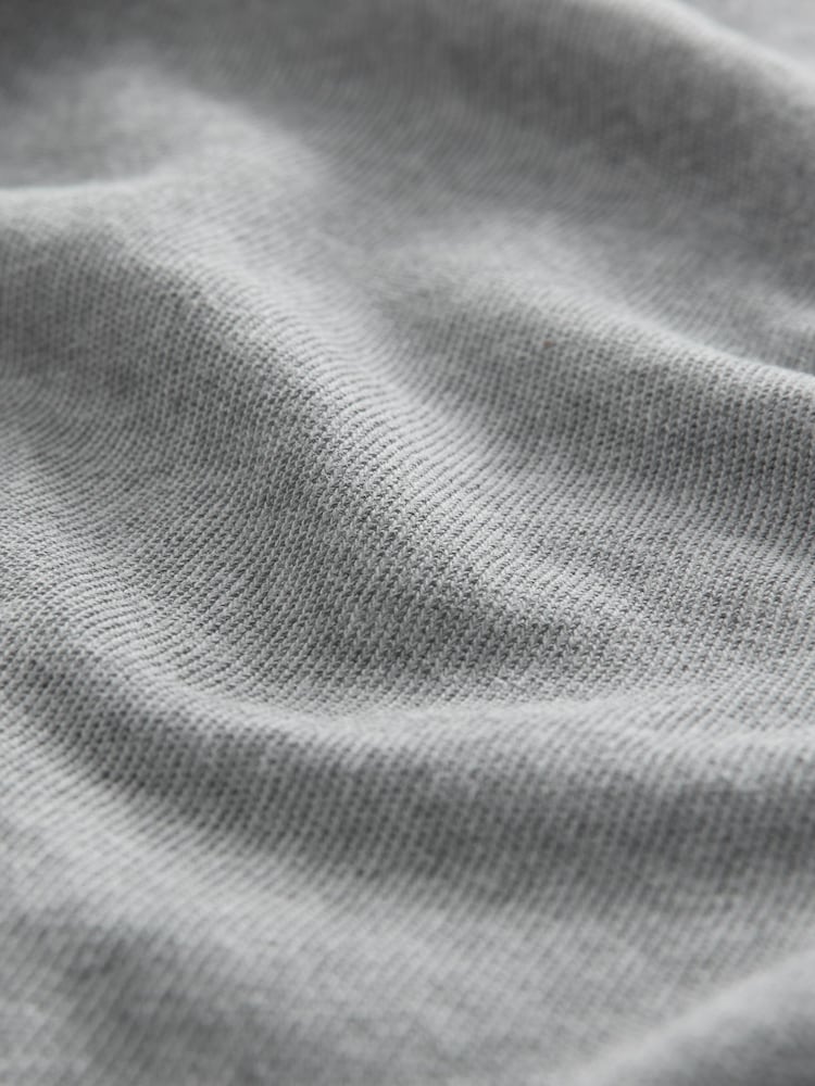 Charcoal Grey Washed Open Seam Detailing Raglan Short Sleeve Crew Neck T-Shirt - Image 7 of 7