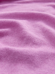 Pink Washed Open Seam Detailing Raglan Short Sleeve Crew Neck T-Shirt - Image 7 of 7