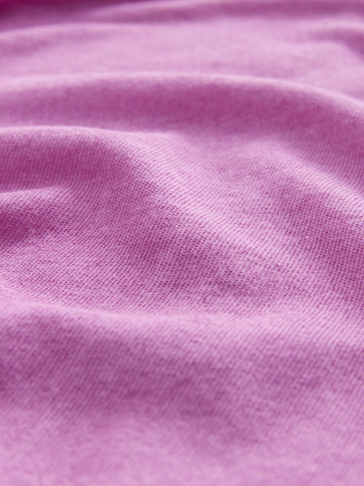 Pink Washed Open Seam Detailing Raglan Short Sleeve Crew Neck T-Shirt - Image 7 of 7