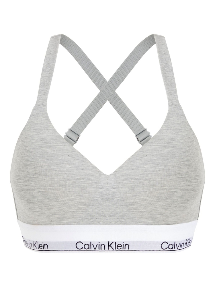 Calvin Klein Grey Lift Bralette Bra - Image 1 of 2