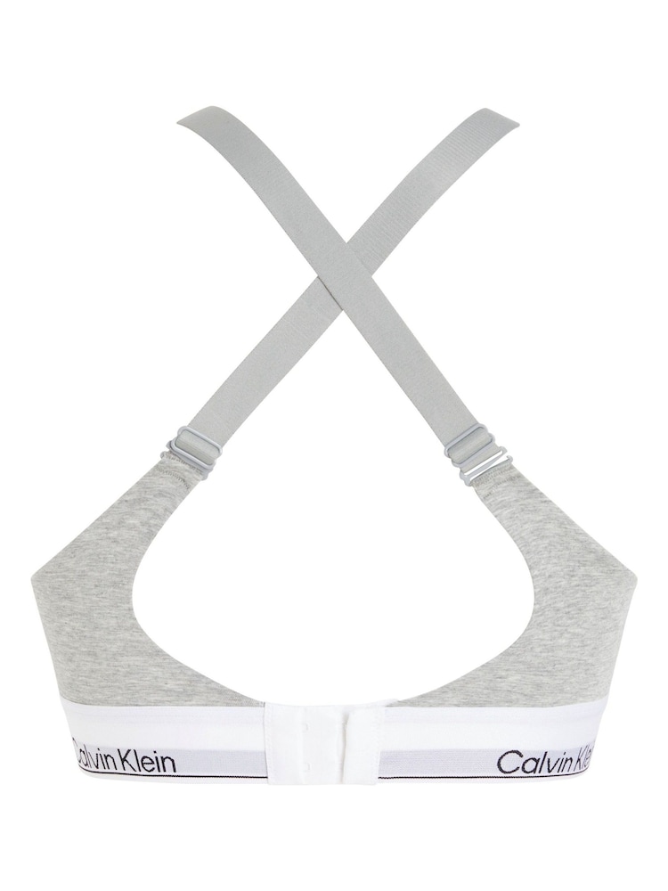 Calvin Klein Grey Lift Bralette Bra - Image 2 of 2