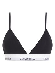 Calvin Klein Black Lightly Lined Triangle Bra - Image 1 of 2