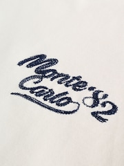 Ecru White City Graphic Heavyweight Short Sleeve Crew Neck T-Shirt - Image 12 of 13