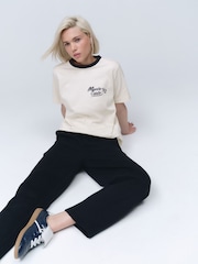 Ecru White City Graphic Heavyweight Short Sleeve Crew Neck T-Shirt - Image 2 of 13