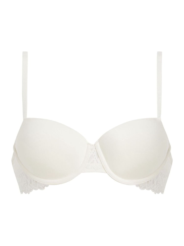 Calvin Klein White Lightly Lined Balconette Bra - Image 1 of 2 Calvin Klein White Lightly Lined Balconette Bra - Image 1 of 2