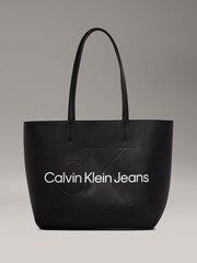 Calvin Klein Black Shoppers Tote Bag - Image 1 of 4