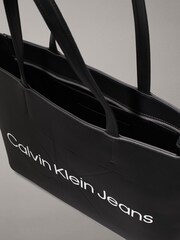 Calvin Klein Black Shoppers Tote Bag - Image 4 of 4