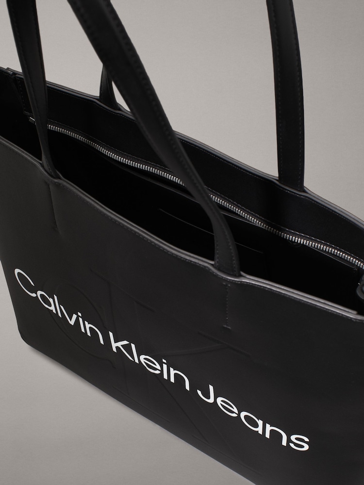 Calvin Klein Black Shoppers Tote Bag - Image 4 of 4