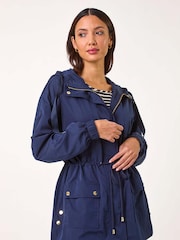 Roman Blue Shower Resistant Rain Jacket - Image 4 of 5