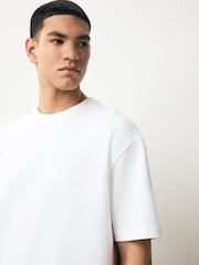 White Edit Poly Crop T-Shirt - Image 4 of 7