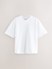 White Edit Poly Crop T-Shirt - Image 5 of 7