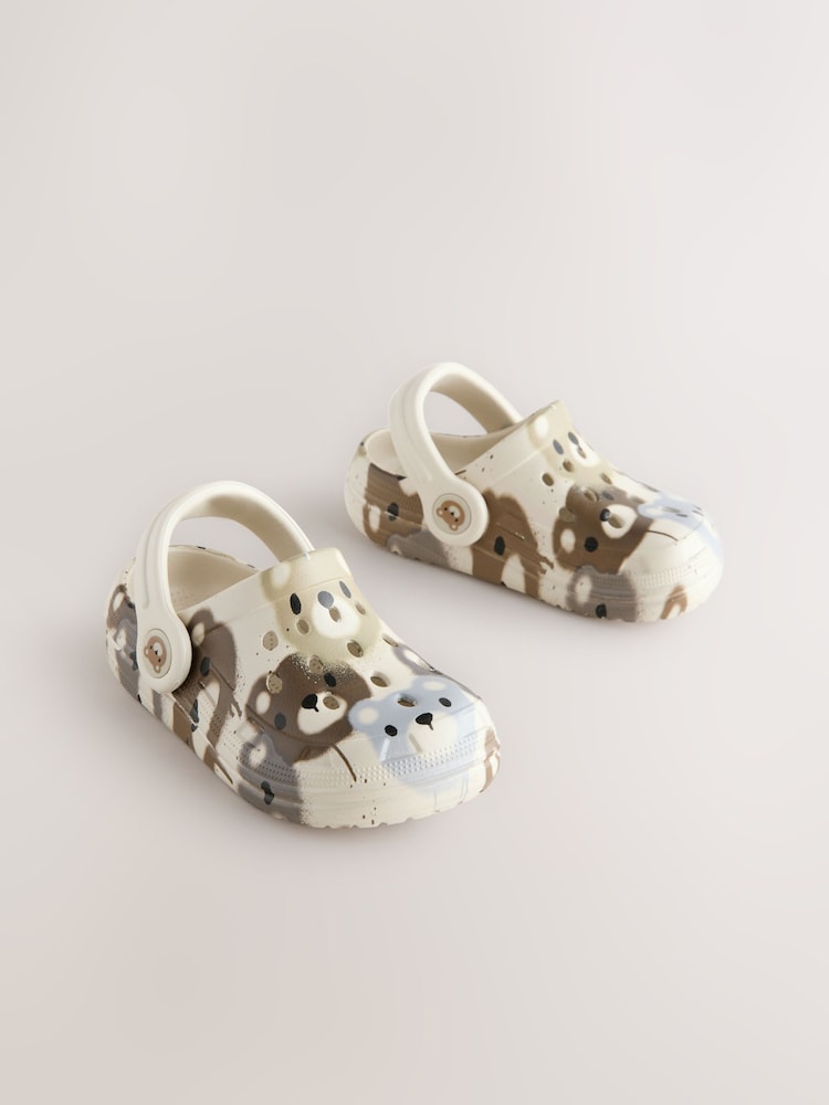 Neutral Brown Bear Character Clogs - Image 1 of 5