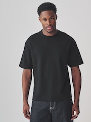 Black Edit Poly Crop T-Shirt - Image 1 of 6