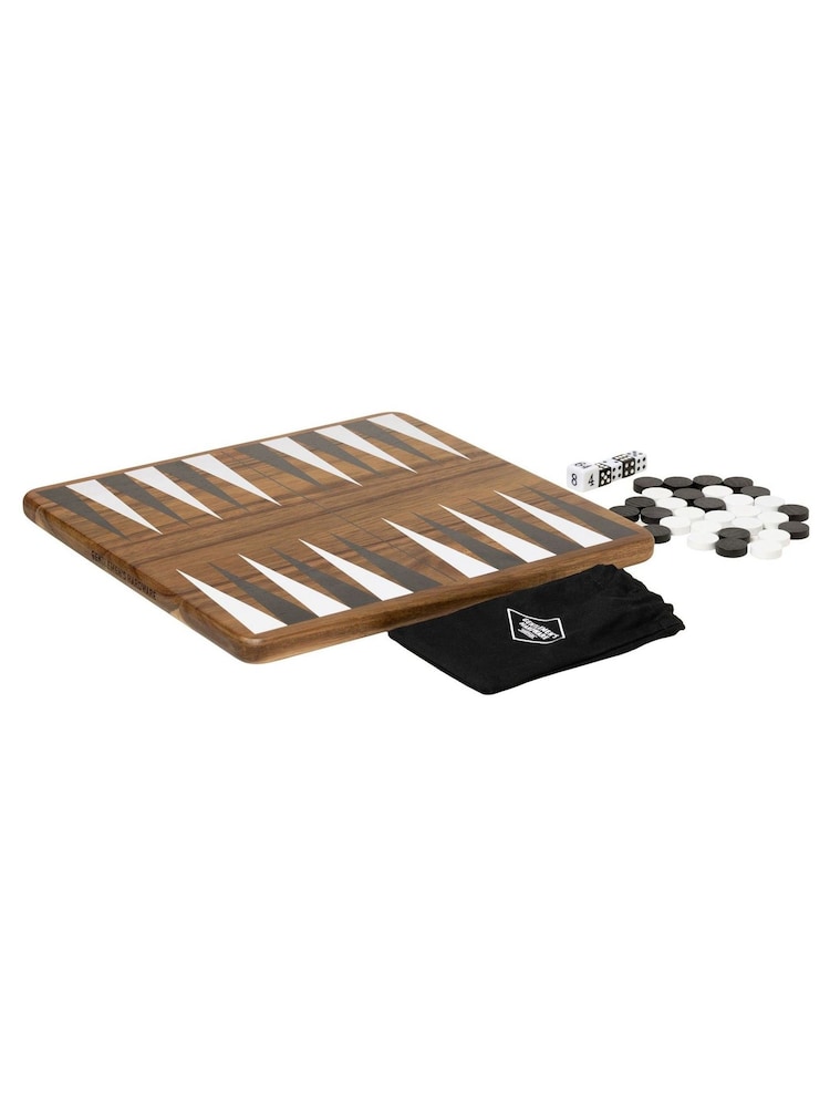 Gentleman’s Hardware Wooden Backgammon Board Game - Image 2 of 2