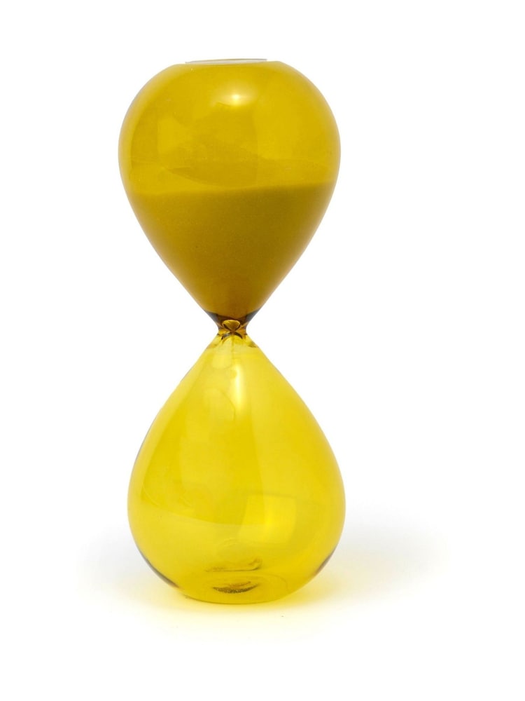 Designworks Ink Chartreuse Ombre 30 Minute Hourglass - Image 1 of 2 Designworks Ink Chartreuse Ombre 30 Minute Hourglass - Image 1 of 2