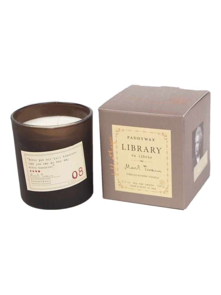 Paddywax Mark Twain Library Tobacco  & Vanilla Candle - Image 2 of 3